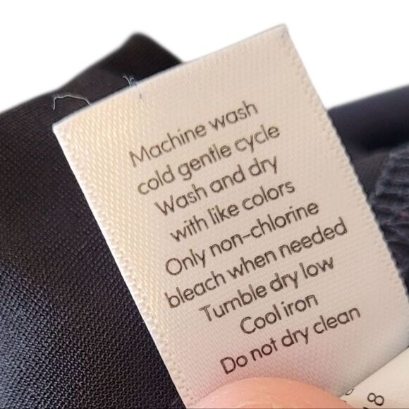 Athleta Women's Navy Blue Wide Leg Trouser Pants Size 2 - Picture 7 of 7